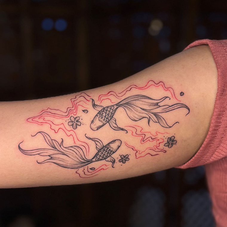 Inner Biceps Tattoos